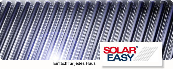 Solarkollektor mit Solareasy-Logo